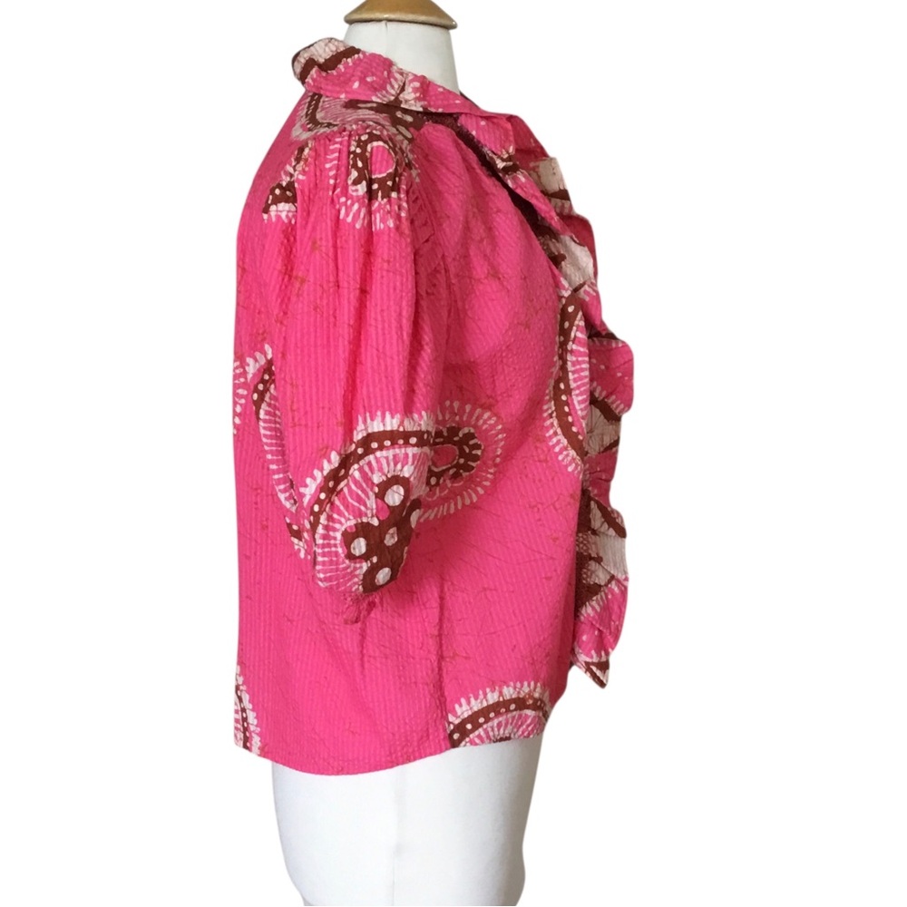 Love The Label Zuri Ruffle Top Gigi Print - Picture 3 of 11
